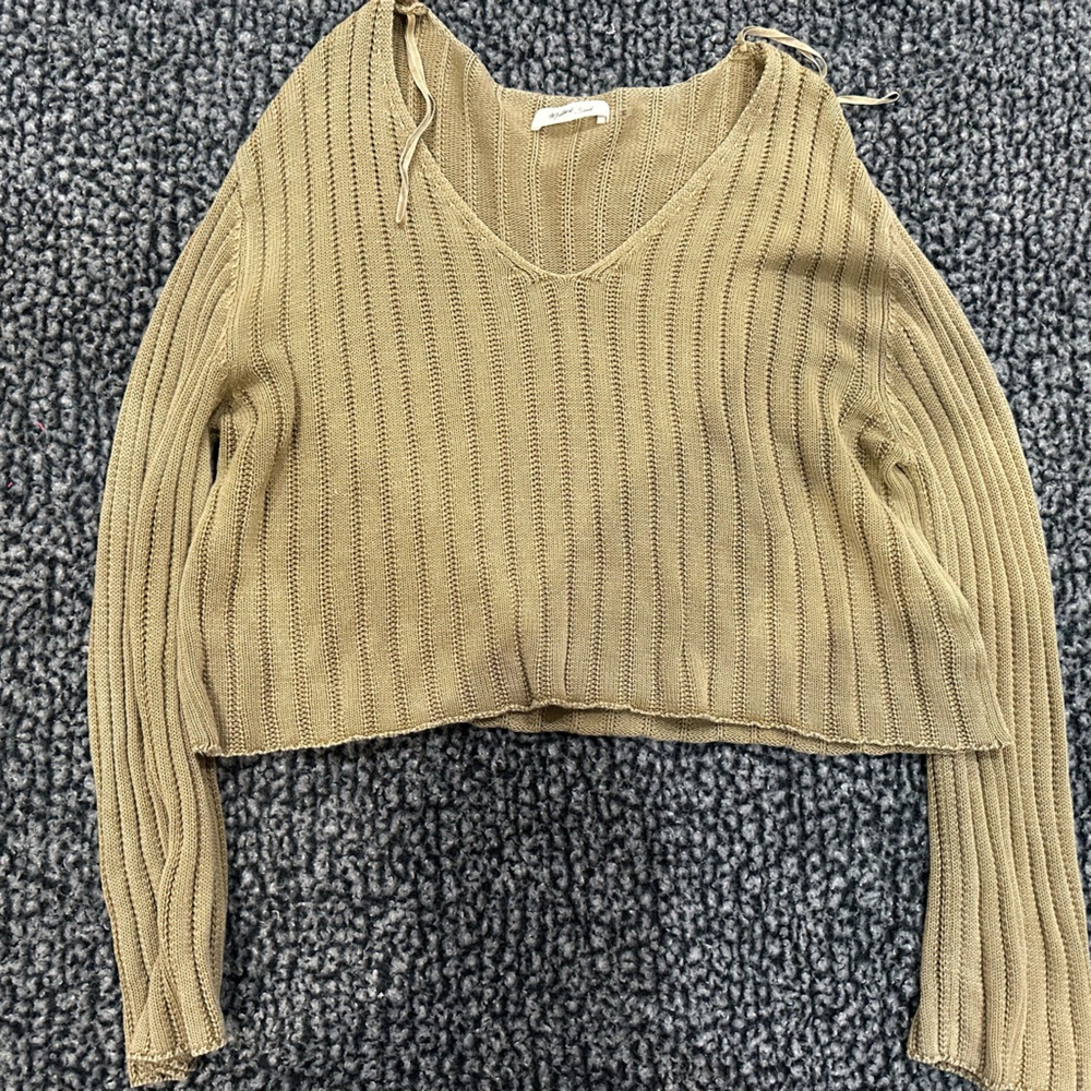 Cropped Mustard Seed sweater